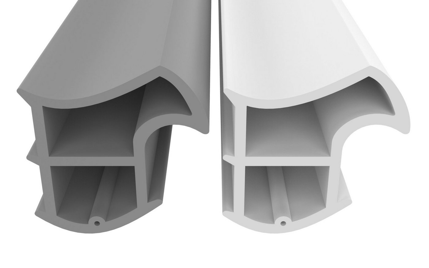 Dikara Profildichtungsband Stahlzargendichtung Höhe 15,8mm Breite 15,2mm Falz Türdichtung, Antidehnungsfaden, Dichtung, TPE, thermoplatisches Elastomer