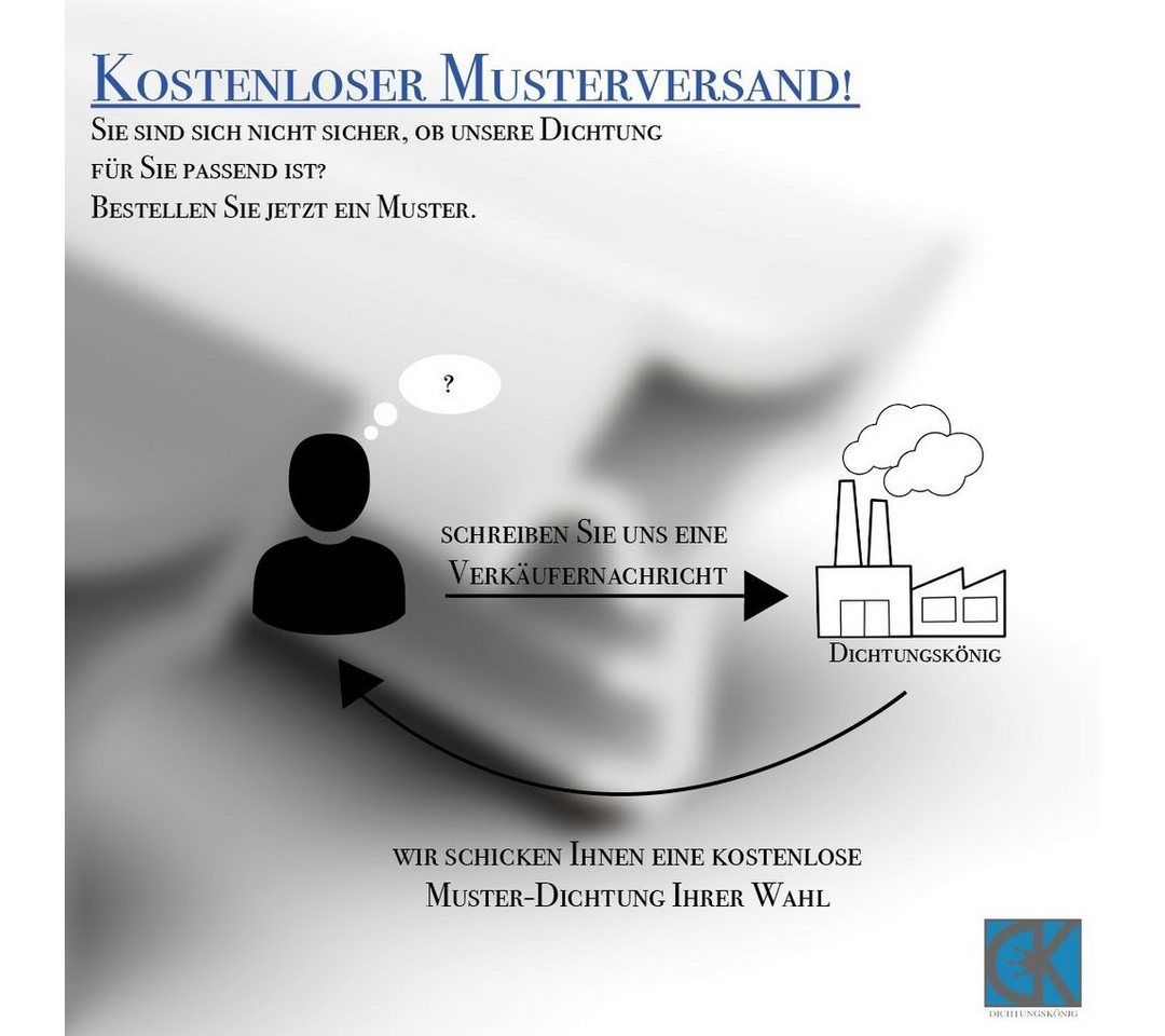 Dikara Profildichtungsband Stahlzargendichtung Höhe 15,8mm Breite 15,2mm Falz Türdichtung, Antidehnungsfaden, Dichtung, TPE, thermoplatisches Elastomer Bild 4