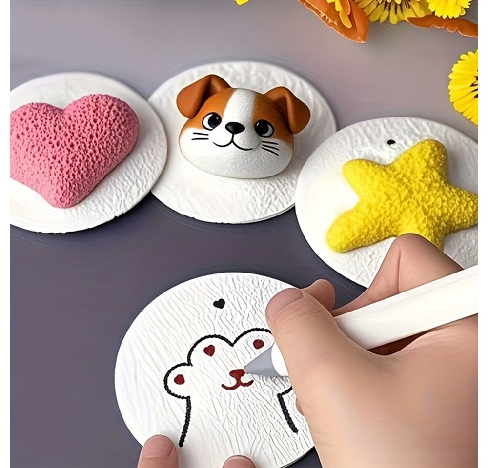 CLTYQ Kreativset Schaum Textur Malset für Kinder, 3d Schaumstoff Malset,Geschenk, (58-tlg), DIY Kunstzubehör, magisches Puffy Paint für Schaumtextur Malerei