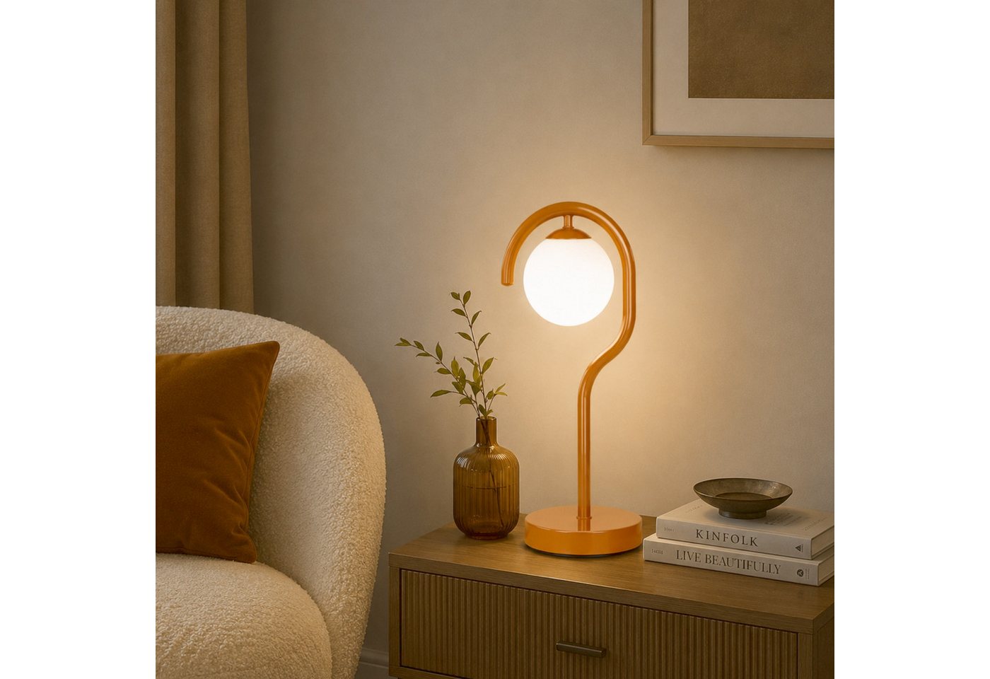 Opviq Nachttischlampe, ohne Leuchtmittel, Tischleuchte, E27, ohne Leuchtmittel, IP20 Bild 5
