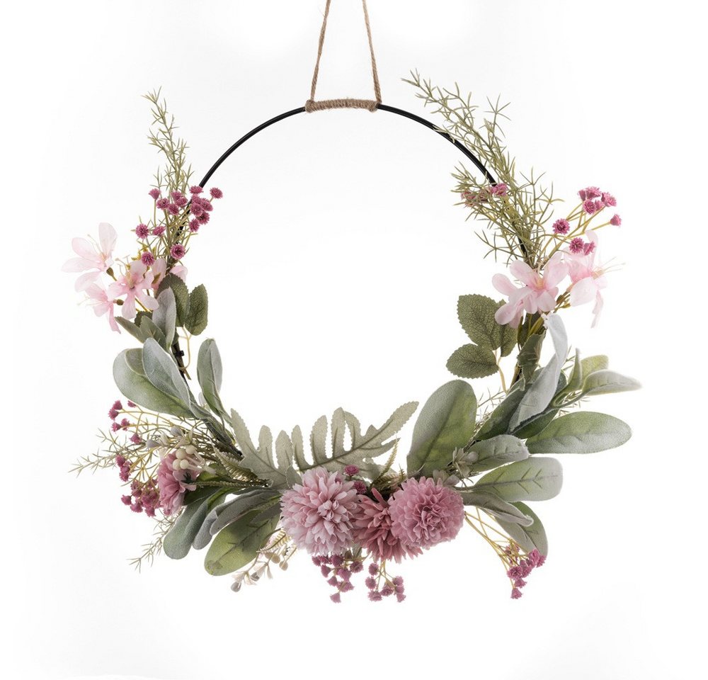 Kaket Dekokranz Künstliche Blumen Orchidee Kranz,Türkranz Frühling,Garten Dekor Bild 3