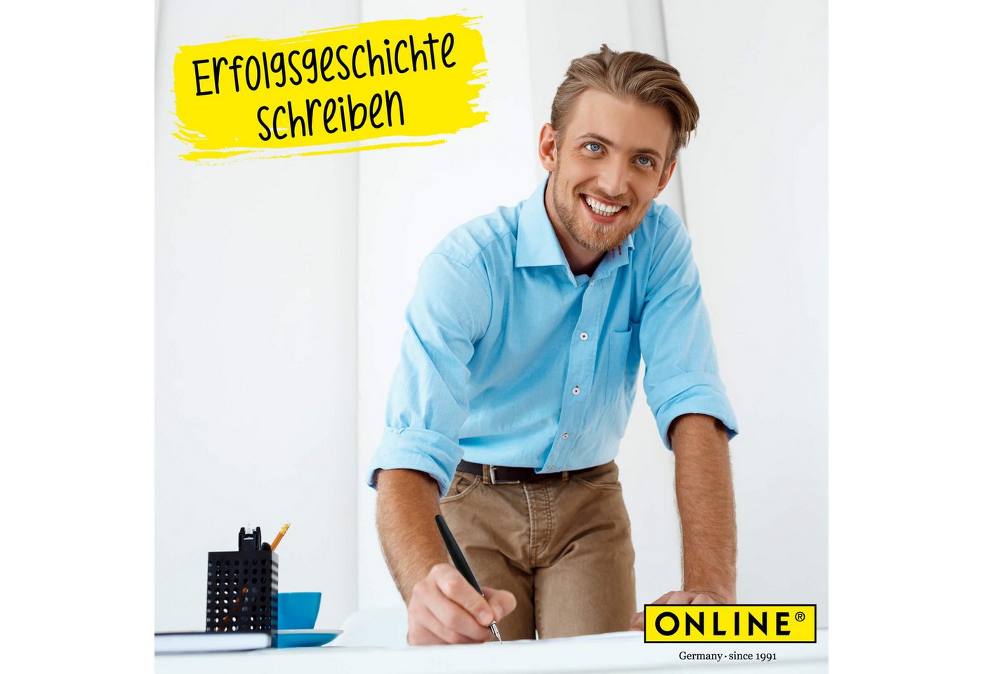 Online Pen Füller Eleganza Füllhalter, (aus Metall, inkl. Tintenpatrone, Federstärke medium), in Geschenkbox Bild 2
