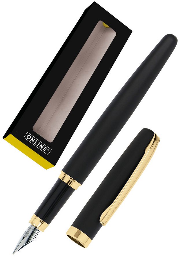 Online Pen Füller Eleganza Füllhalter, (aus Metall, inkl. Tintenpatrone, Federstärke medium), in Geschenkbox Bild 5