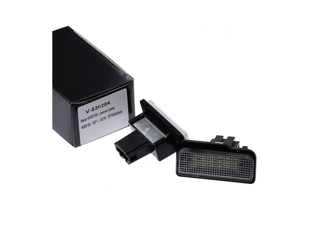 Vinstar KFZ-Ersatzleuchte LED Kennzeichenbeleuchtung E-geprüft für Mercedes Benz, Mercedes Benz W211 W203 W212 W219 R171 SLK Bild 4
