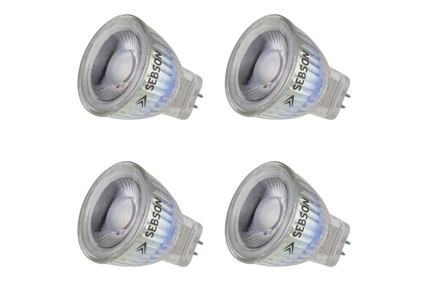 SEBSON LED-Leuchtmittel LED Lampe GU4/ MR11 warmweiß 3W Spotlight 12V ø35x40mm - 4er Pack, MR11, 4 St., Warmweiß, LED Strahler MR11 GU4, 15.000h Lebensdauer, warmweiß 3000K, Spot 36° Bild 2
