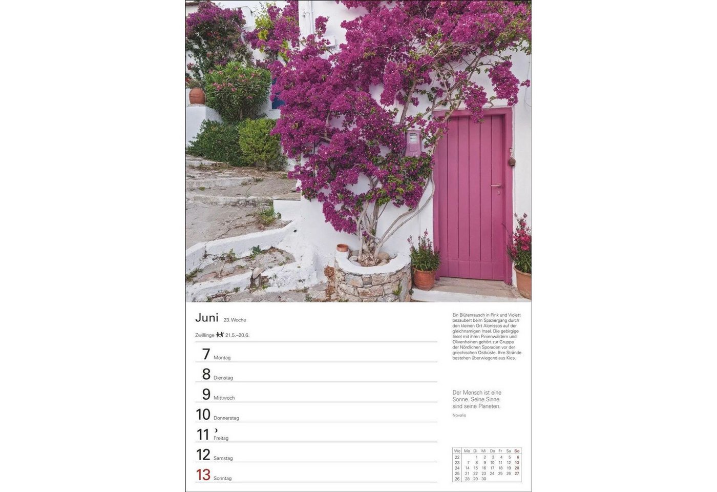 Harenberg Kalender Verlag Wandkalender Mittelmeer Wochenplaner 2027 - Eine Reise in 53 Bildern Bild 5