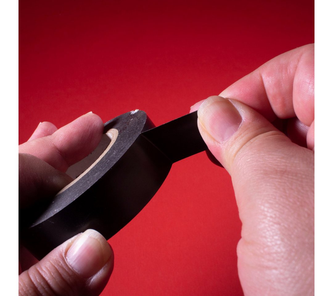 Beast Isolierband Isolierband 19 mm x 10 m schwarz PVC Elektro Klebeband (Packung, 1-St) 19 mm, 10 m