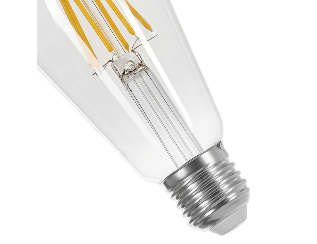 hofstein LED-Leuchtmittel 5er Set Glühbirne Warmweiß 6 Watt 800 Lumen, E27, 3000 Kelvin, Edison Vintage, Filament, Klar