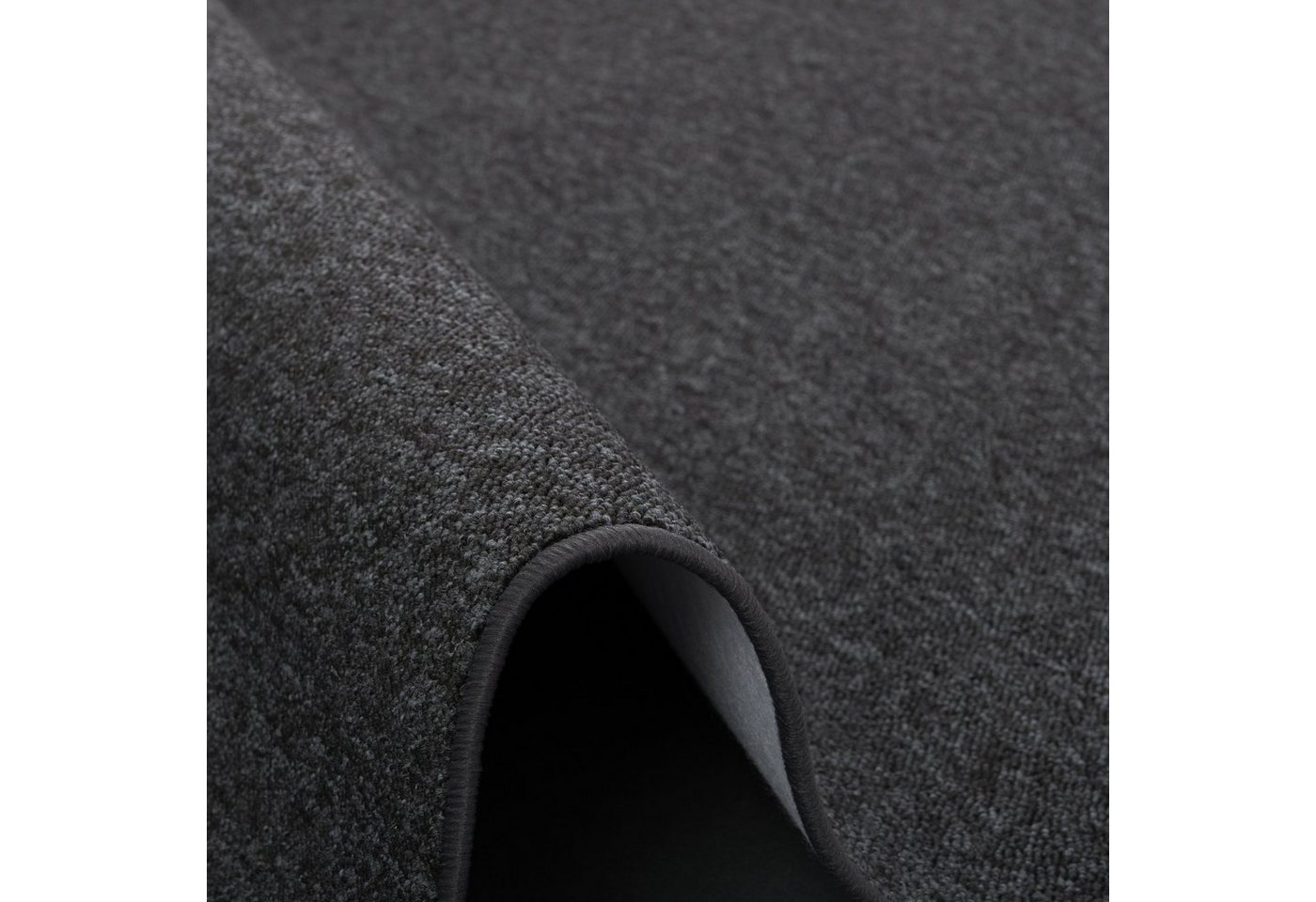 Snapstyle Veloursteppich Feinschlingen Velour Teppich Strong Rund, Rund, Höhe: 5 mm