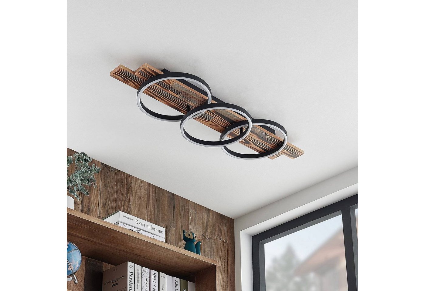 Lindby Deckenleuchten Sentoa, Enthalten, LED 32,4 W gesamt, warmweiß Bild 5