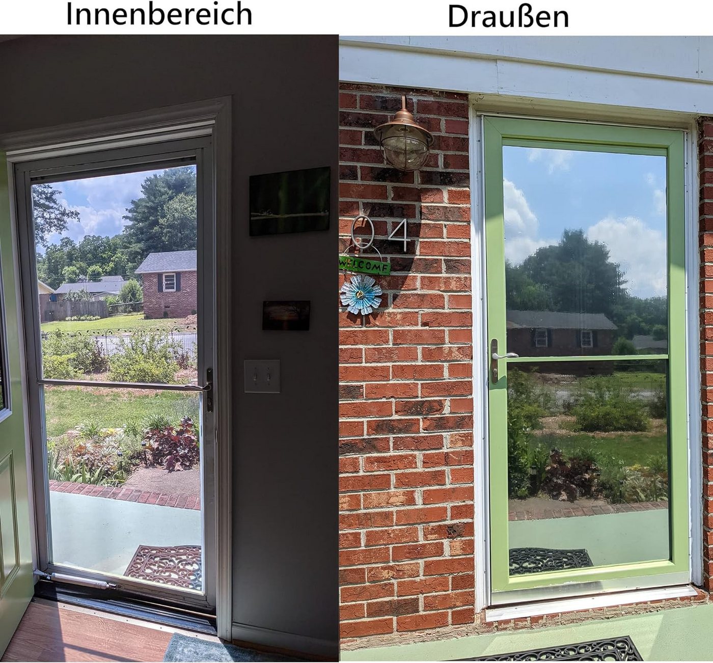 Coonoor Sonnenschutz-Fensterfolie Hitzeschutzfolie Fenster Sonnenschutzfolie Fenster innen oder außen, Fensterfolie Sonnenschutz UV Folie Fenster Hitzeschutz Spiegelfolie