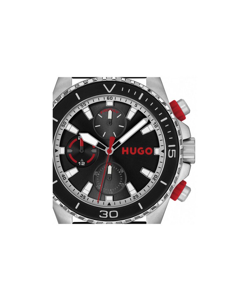 HUGO Multifunktionsuhr #DIVE 1530427, Quarzuhr, Armbanduhr, Herrenuhr, Silikonarmband, analog Bild 2