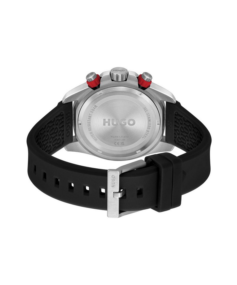 HUGO Multifunktionsuhr #DIVE 1530427, Quarzuhr, Armbanduhr, Herrenuhr, Silikonarmband, analog Bild 3