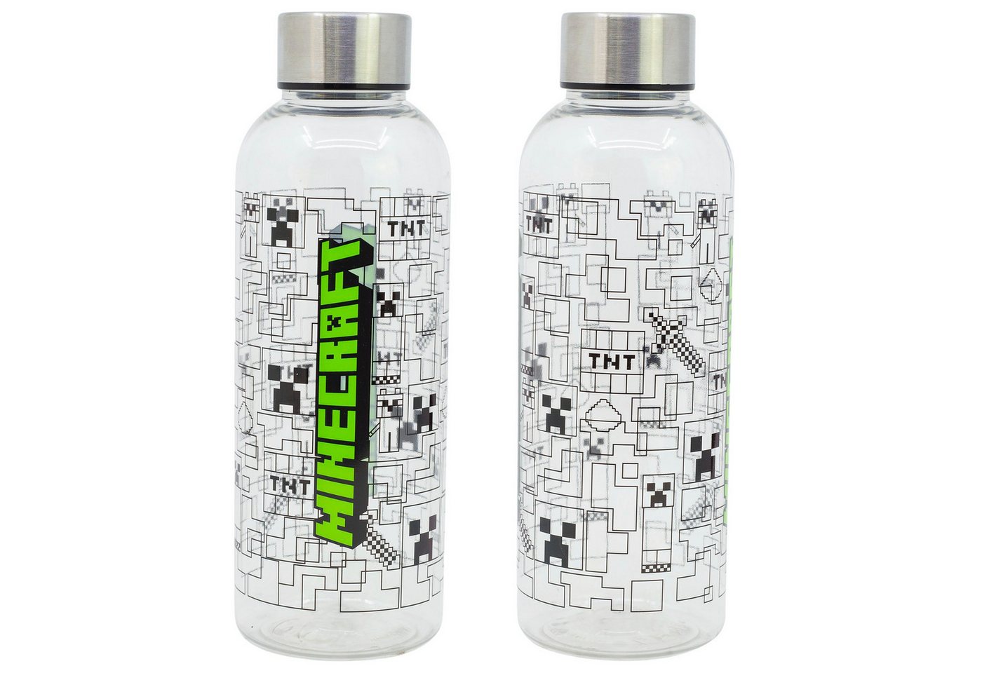 Minecraft Trinkflasche Minecraft Gamer Creeper Wasserflasche Trinkflasche Flasche XL 850 ml Bild 4