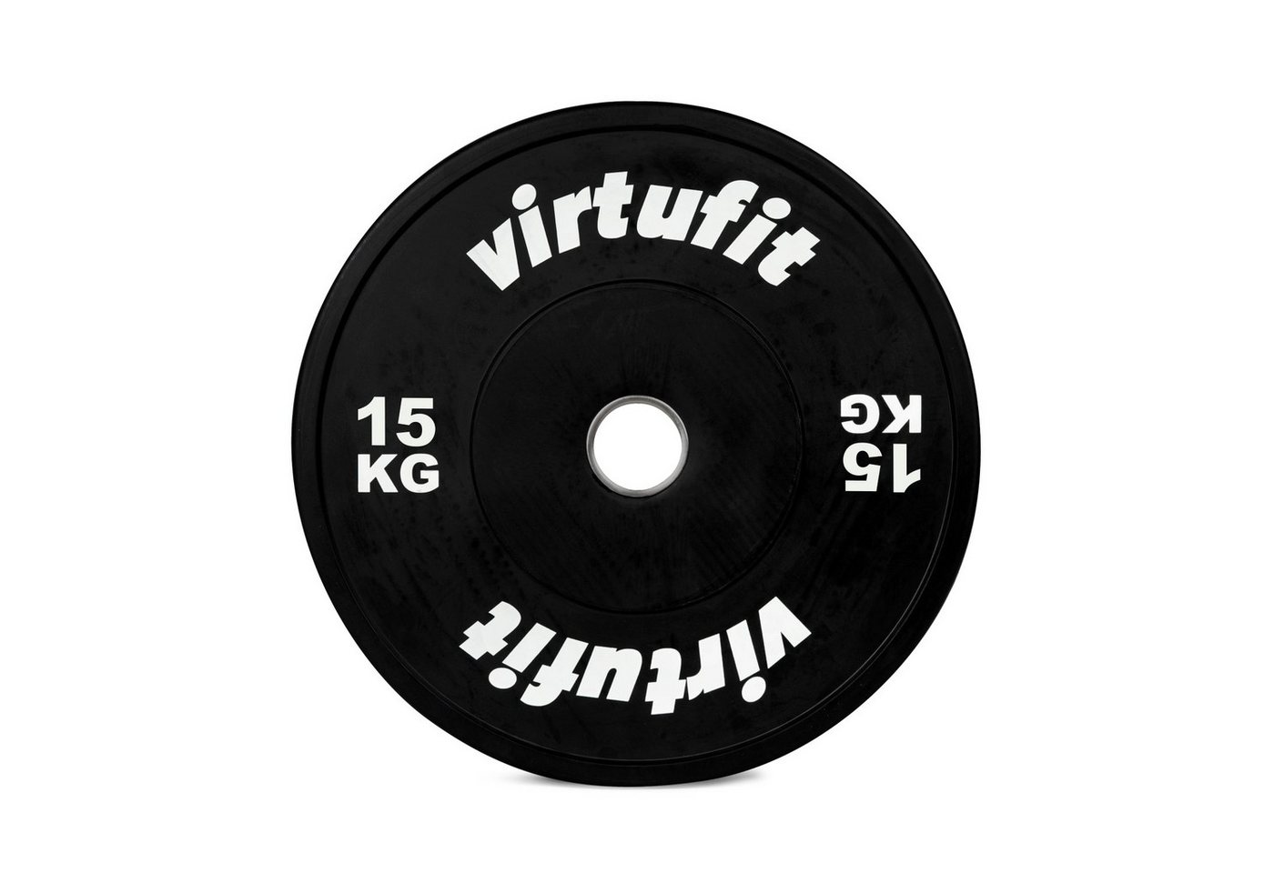 VirtuFit Hantelscheibe VirtuFit 150 kg Bumper Plate Set Gummischeiben Schwarz Bild 2