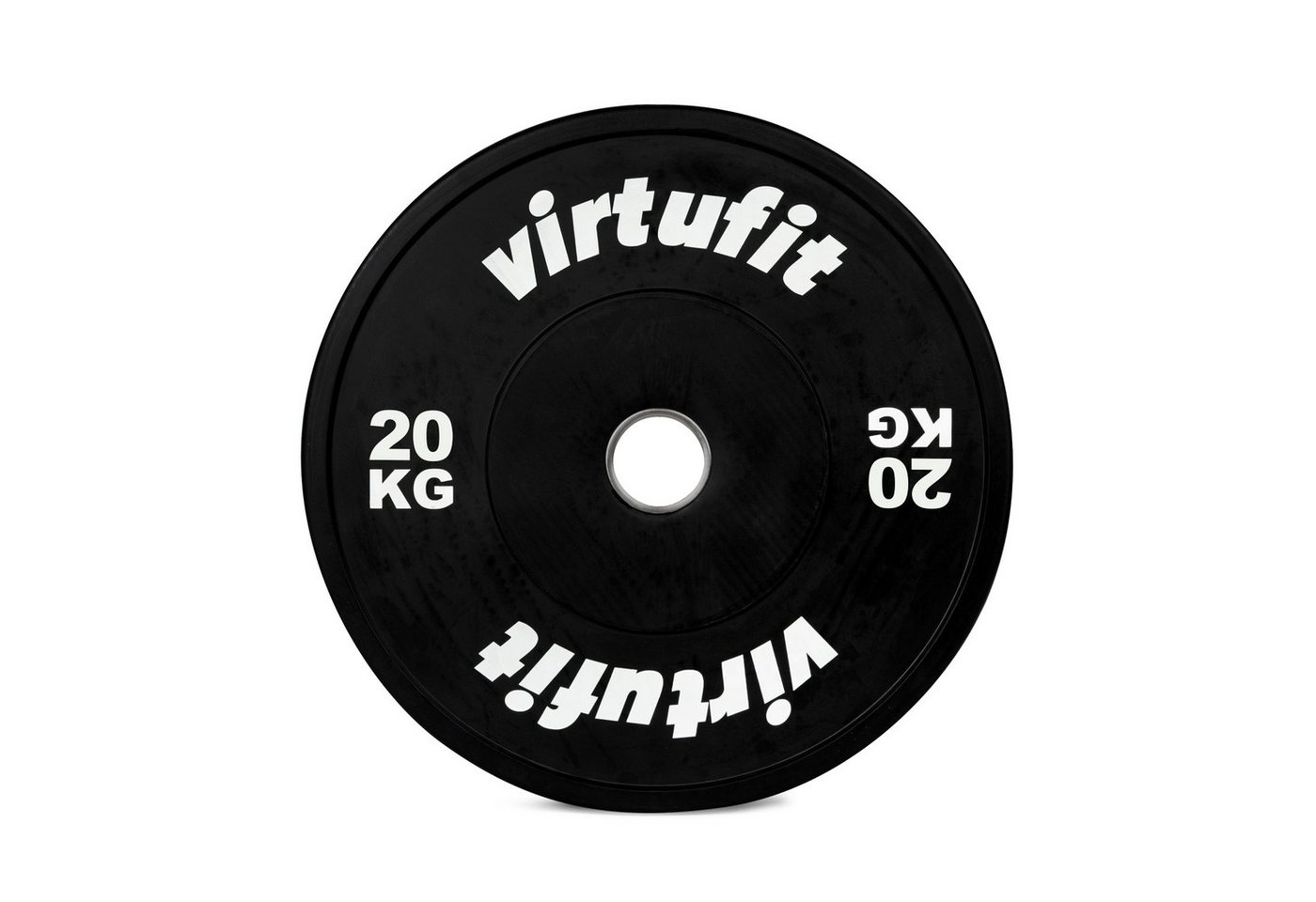 VirtuFit Hantelscheibe VirtuFit 150 kg Bumper Plate Set Gummischeiben Schwarz Bild 3