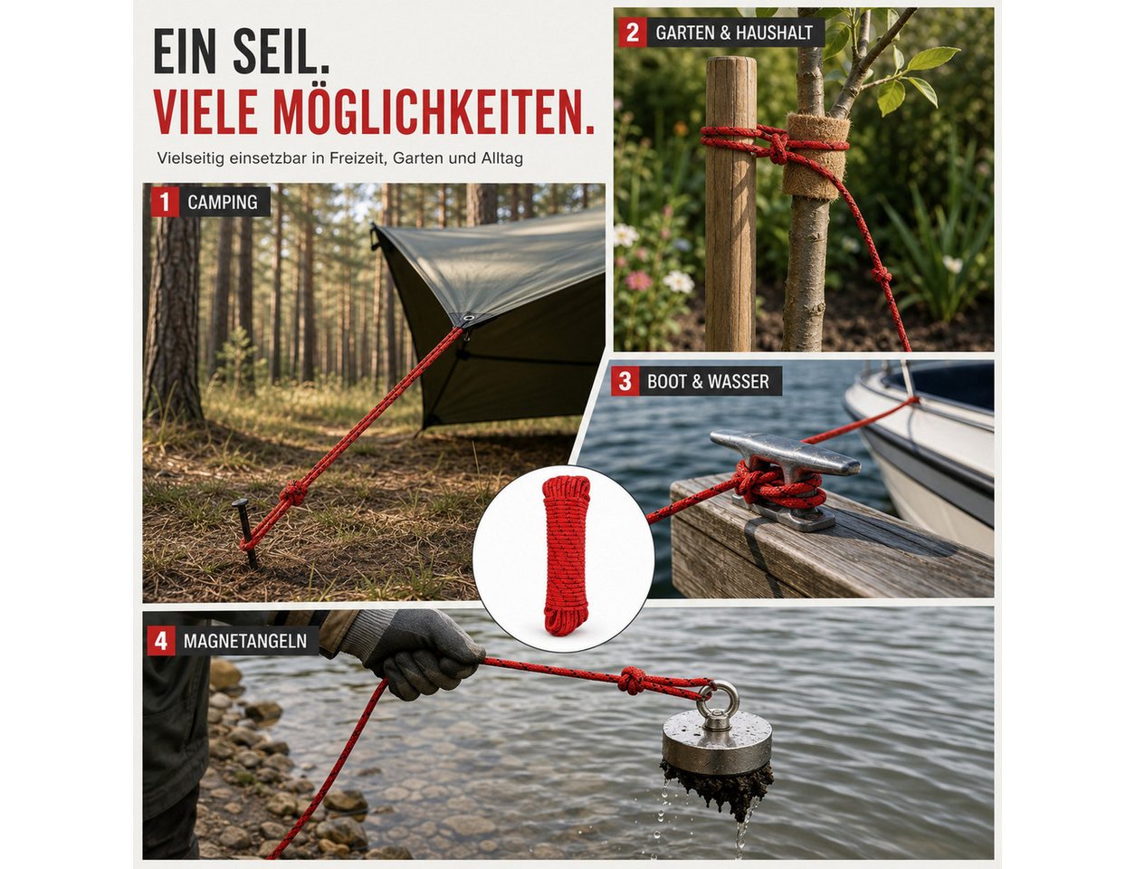 Z-Tex Seil Allzweckseil – Outdoor-Seil 8 mm × 20 m Bild 4