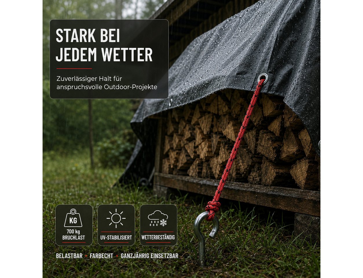 Z-Tex Seil Allzweckseil – Outdoor-Seil 8 mm × 20 m Bild 5