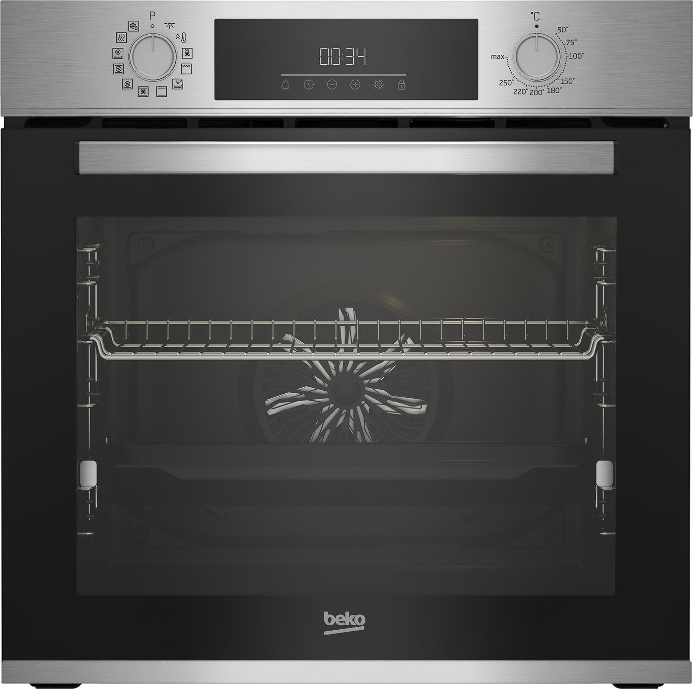 BEKO Einbaubackofen BBIM17300X, mit 1-fach-Teleskopauszug, Hydrolyse, AirFry – Knusprige Gerichte einfach direkt im Backofen Bild 2