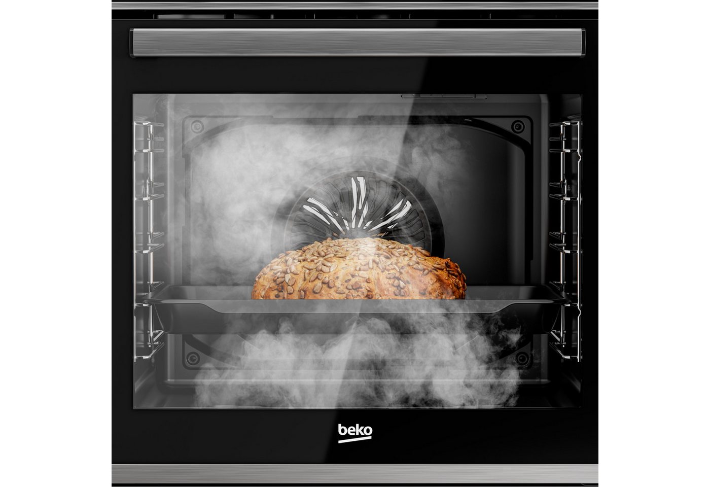 BEKO Einbaubackofen BBIM17300X, mit 1-fach-Teleskopauszug, Hydrolyse, AirFry – Knusprige Gerichte einfach direkt im Backofen Bild 3
