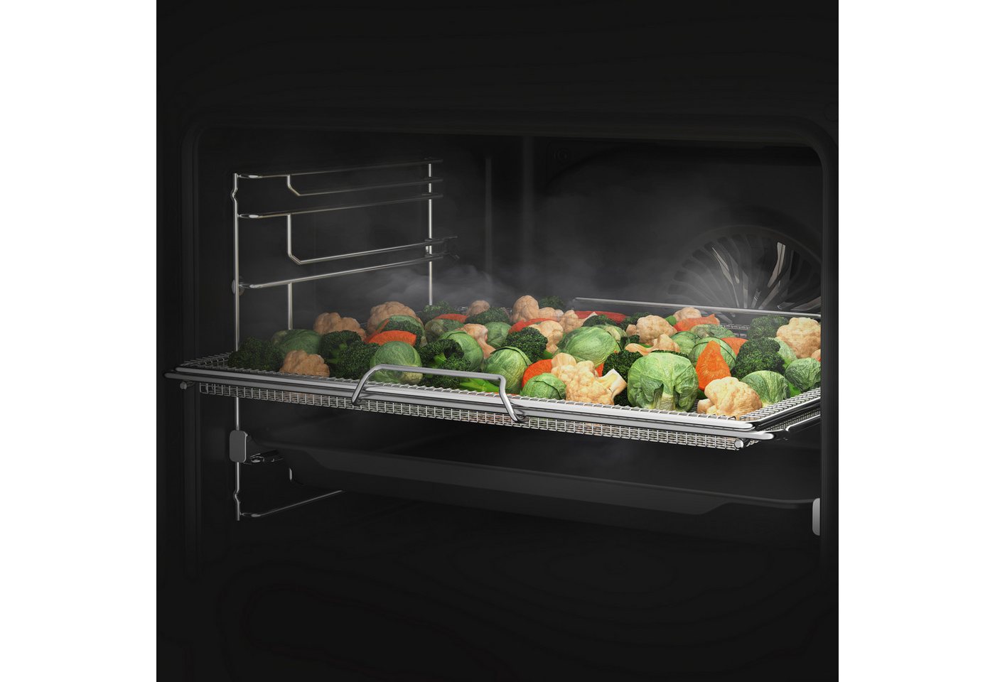 BEKO Einbaubackofen BBIM17300X, mit 1-fach-Teleskopauszug, Hydrolyse, AirFry – Knusprige Gerichte einfach direkt im Backofen Bild 5