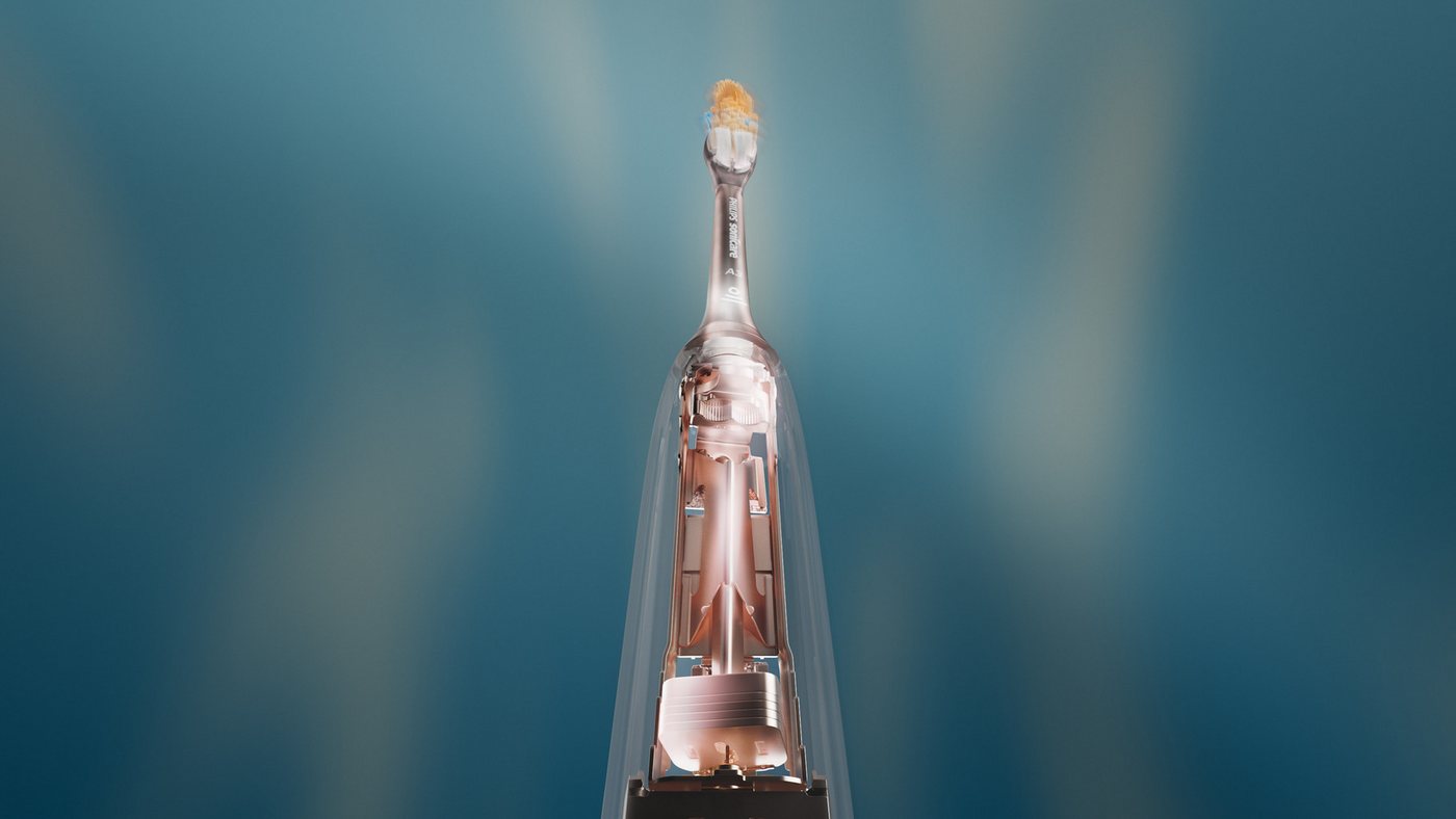 Philips Sonicare Elektrische Zahnbürste Series 7500, Aufsteckbürsten: 2 St., mit Drucksensor und 3 Intensitätsstufen, inkl. Reiseladeetui Bild 4