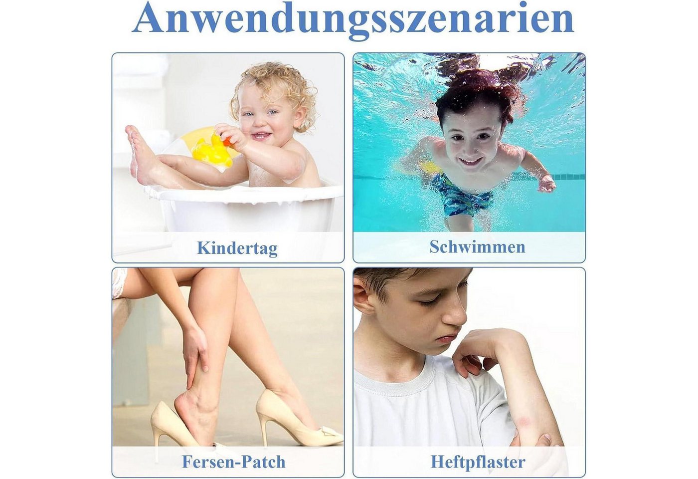 LuxusKollektion Schwimm-Ohrstöpsel Ohrpflaster Kinder wasserdicht 80 Stk. Bild 5