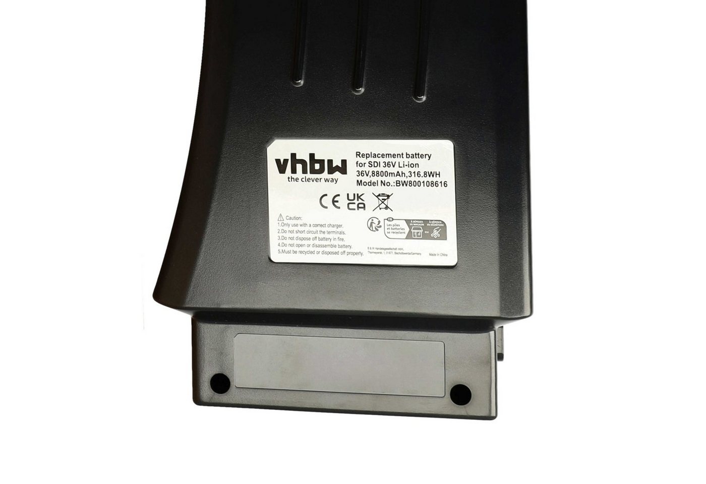 vhbw Akku Ersatz für CS-PRT360SL für Fahrrad (8,8 Ah, 36 V, Li-Ion) E-Bike Akku Akku Li-Ion 8800 mAh (36 V, 1 St), Leistungsfähiger Austausch-Akku für Pedelec, Elektrofahrrad, E-Bike Bild 5