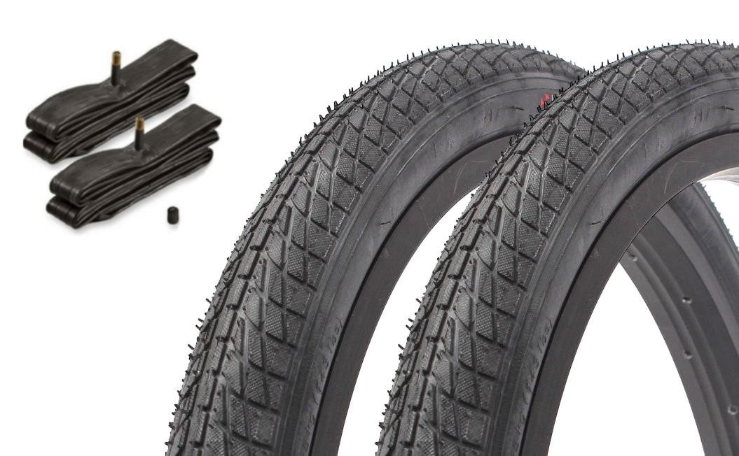 KHEbikes Fahrradreifen BMX Reifen Set KUJO Tony T 20 Zoll x 1,75 Schwarz mit Schläuchen, (1-tlg), BMX KHEbikes Bild 4