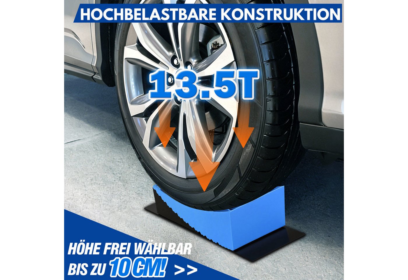 Clanmacy Auffahrrampe Auffahrrampe Auffahrkeile 2er Set bis 13.5 t Wohnwagen Bild 4