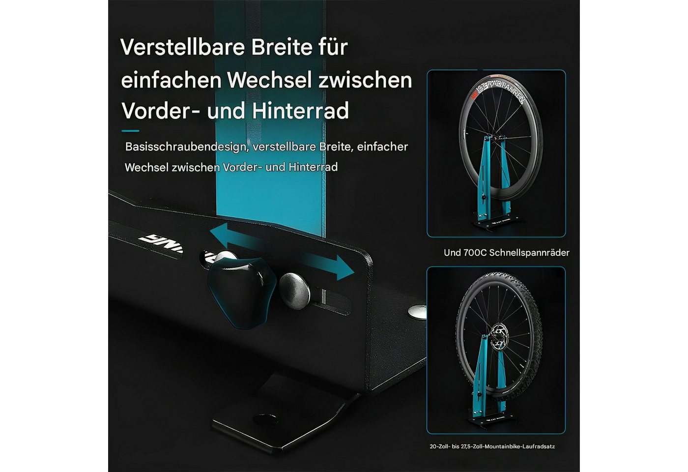 GARRYFIZH Rad-Zentrierständer Fahrradzentrierständer Halterung zur Reparatur von Fahrradfelgen, Fahrradradwartungsständer