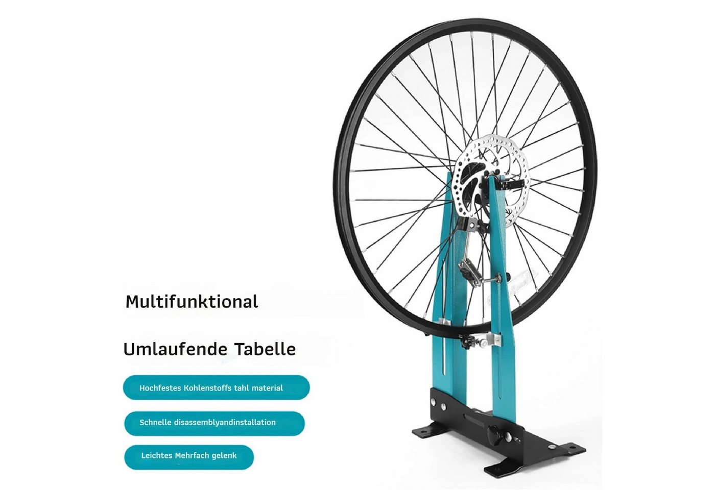 GARRYFIZH Rad-Zentrierständer Fahrradzentrierständer Halterung zur Reparatur von Fahrradfelgen, Fahrradradwartungsständer Bild 2