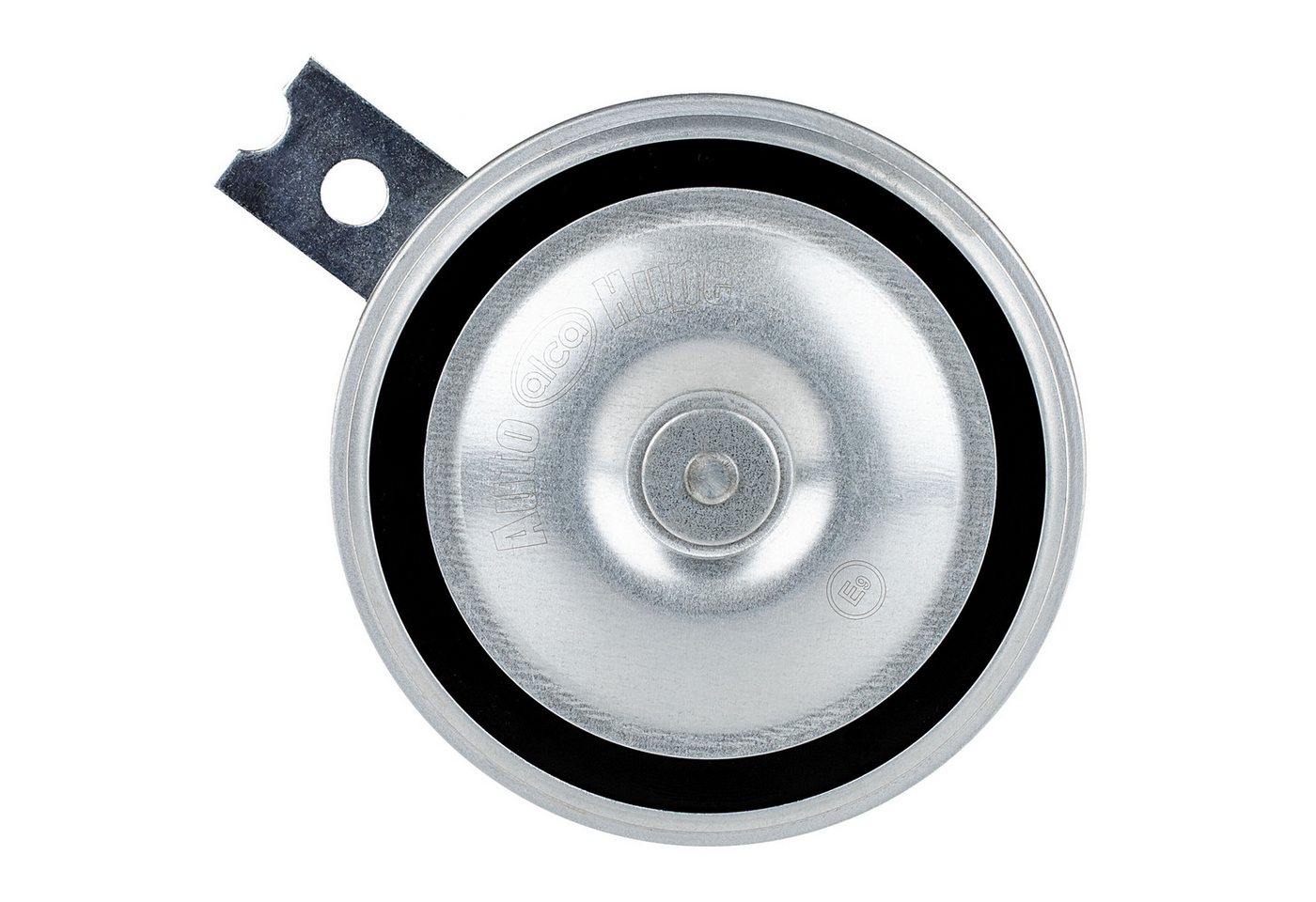 alca Hupe Signalhorn 100 mm 12 V 440 Hz Hochtöner 112 dB silberne Farbe KFZ-Adapter Bild 2