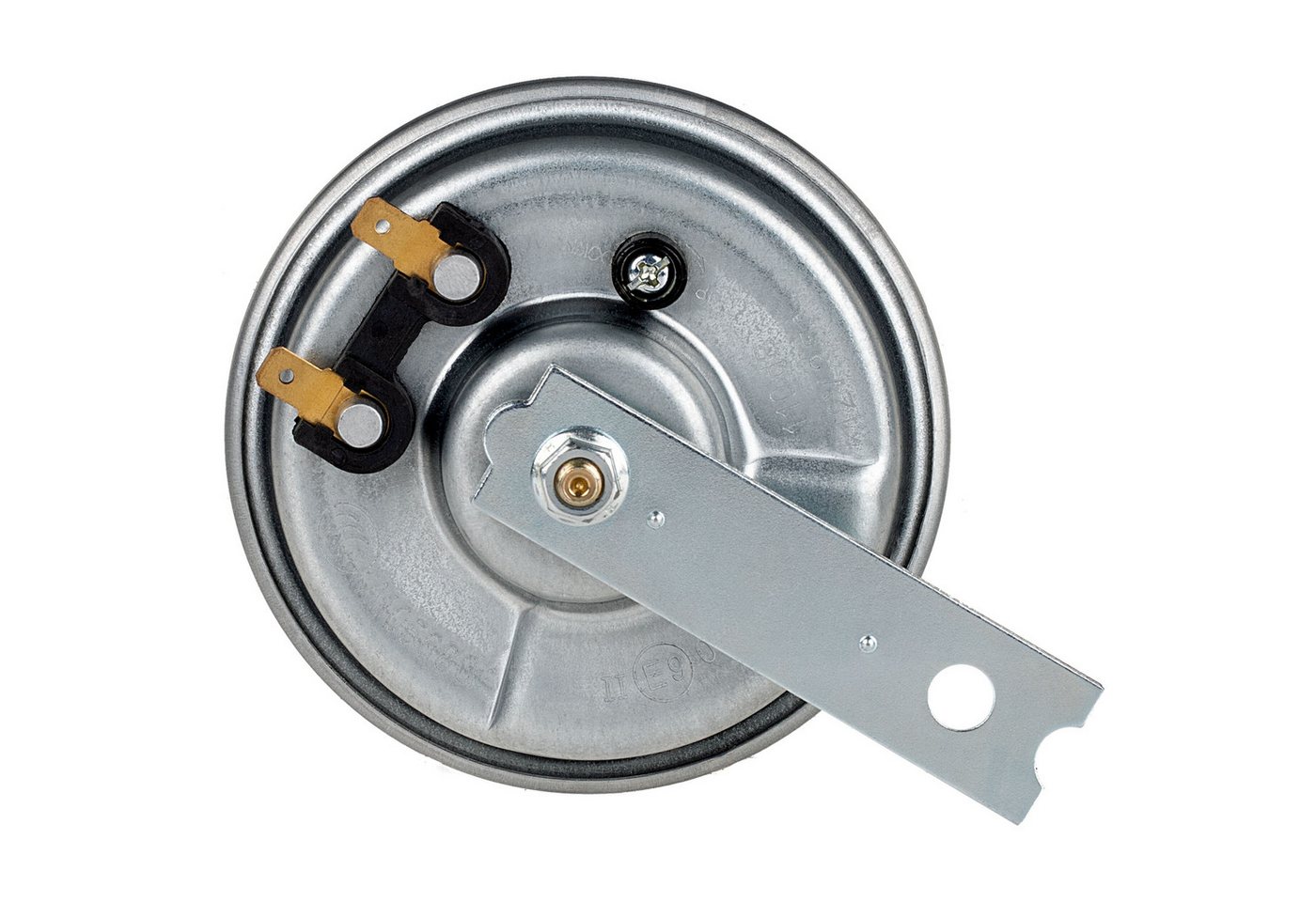 alca Hupe Signalhorn 100 mm 12 V 440 Hz Hochtöner 112 dB silberne Farbe KFZ-Adapter Bild 3