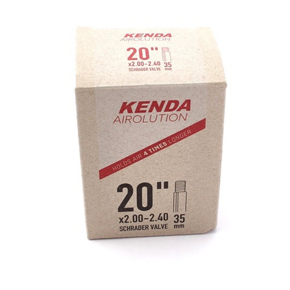 KHEbikes Fahrradschlauch KENDA Airolution Schlauch 20 x 2,00–2,40 AV – pannensicher, 20", +25 % Pannenschutz, langlebig, robust, hält Luft 4x länger, leicht