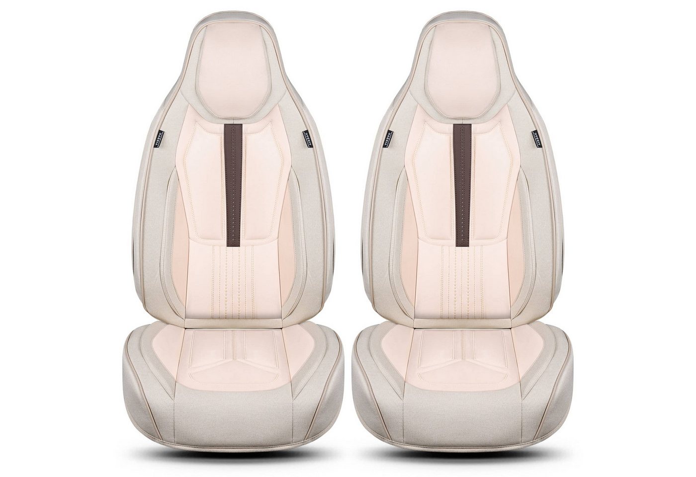BREMER SITZBEZÜGE Autositzbezug für Fiat 500 Bj ab 2014 DS4, Set, 2-tlg., Schonbezüge Sitzbezüge Fahrer und Beifahrer, in Beige Bild 2