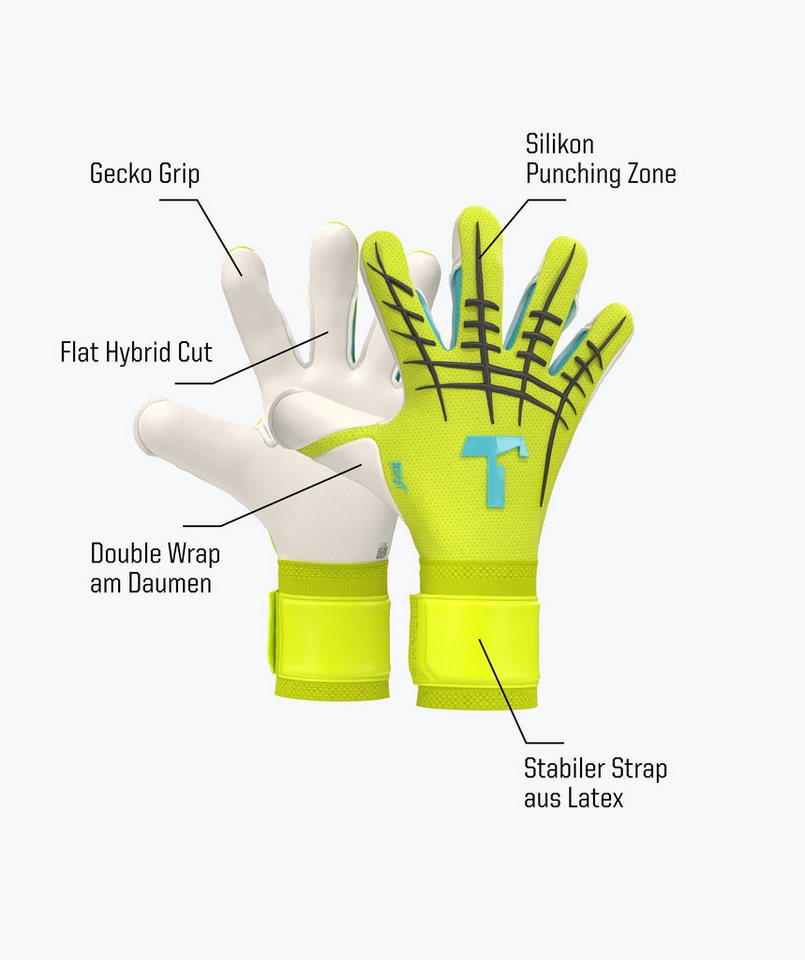 T1TAN Torwarthandschuhe Torwarthandschuhe Erwachsene Fluo Beast 3.0
