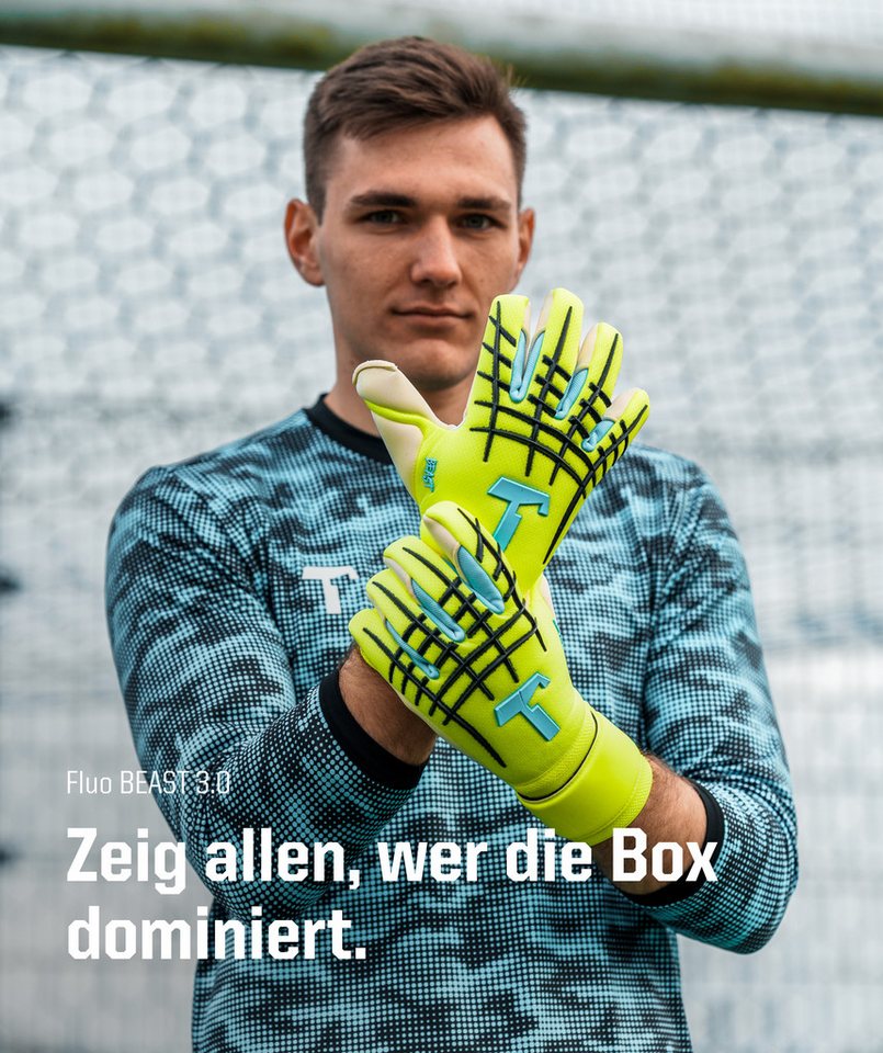 T1TAN Torwarthandschuhe Torwarthandschuhe Erwachsene Fluo Beast 3.0 Bild 3