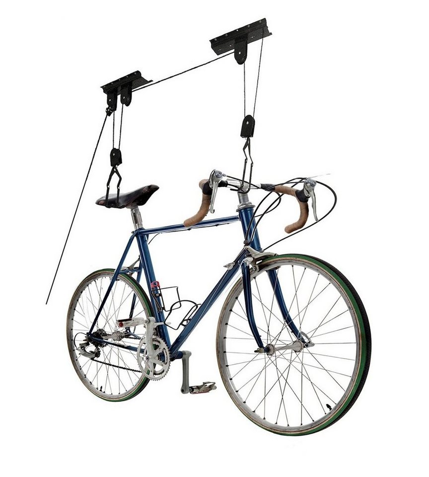 BAYLI Fahrradständer 2er Set Fahrradlift mit Flaschenzug, Fahrradaufhängung zur Deckenmont Bild 5