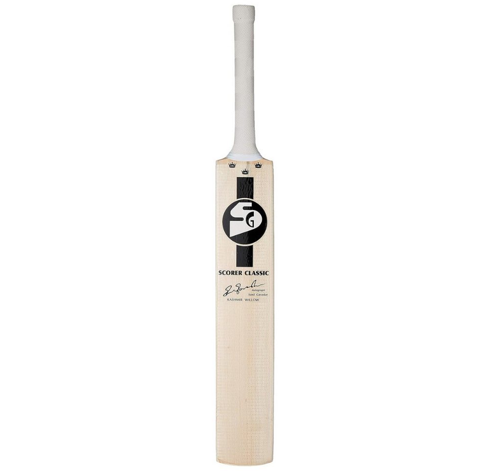 SG Badmintonschläger Scorer Classic Cricket Bat Gr. 6 Kashmir Willow Leicht mit Cover, (Einzelner Cricket-Schläger mit Schutzhülle, Größe 6, Farbe Beige) Bild 4