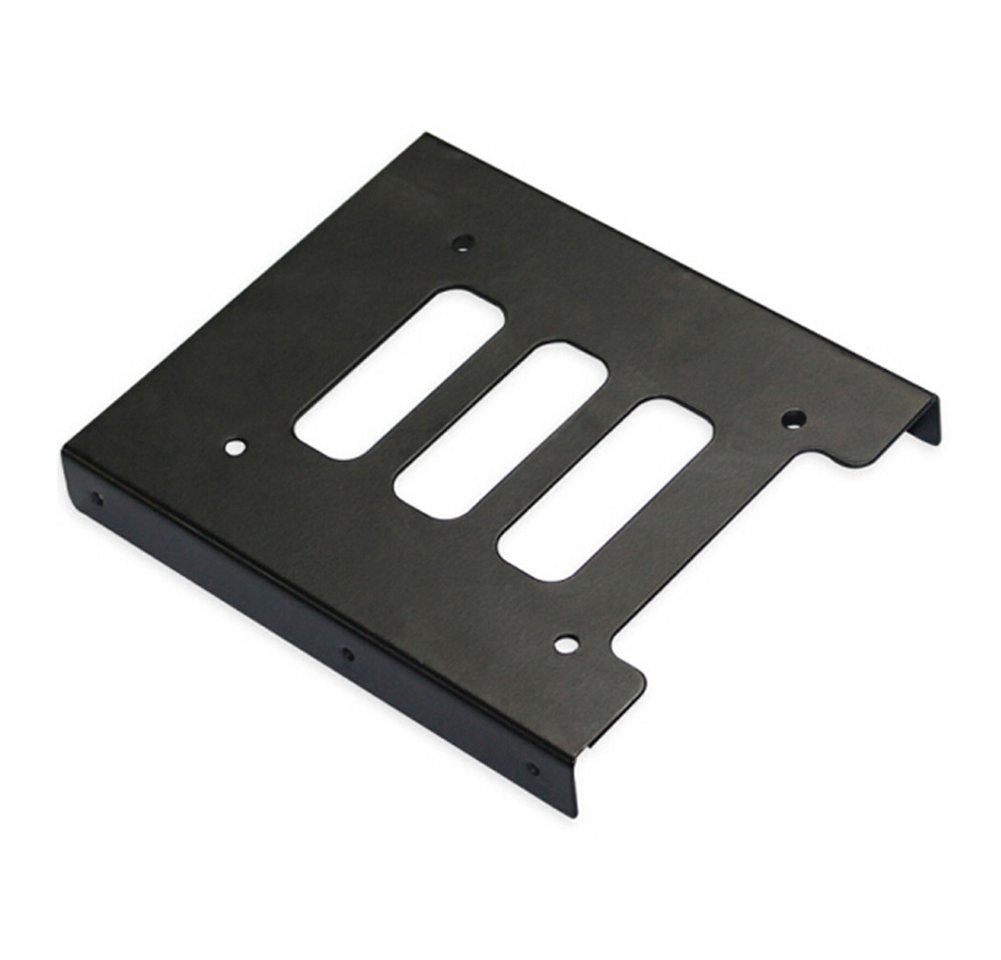 Bolwins Festplatten-Einbaurahmen Q89 Einbaurahmen 2,5" zu 3,5" SSD Festplatte Einbau Rahmen HDD Adapter, Stabile Metallhalterung mit Belüftungsöffnungen für Kühlung
