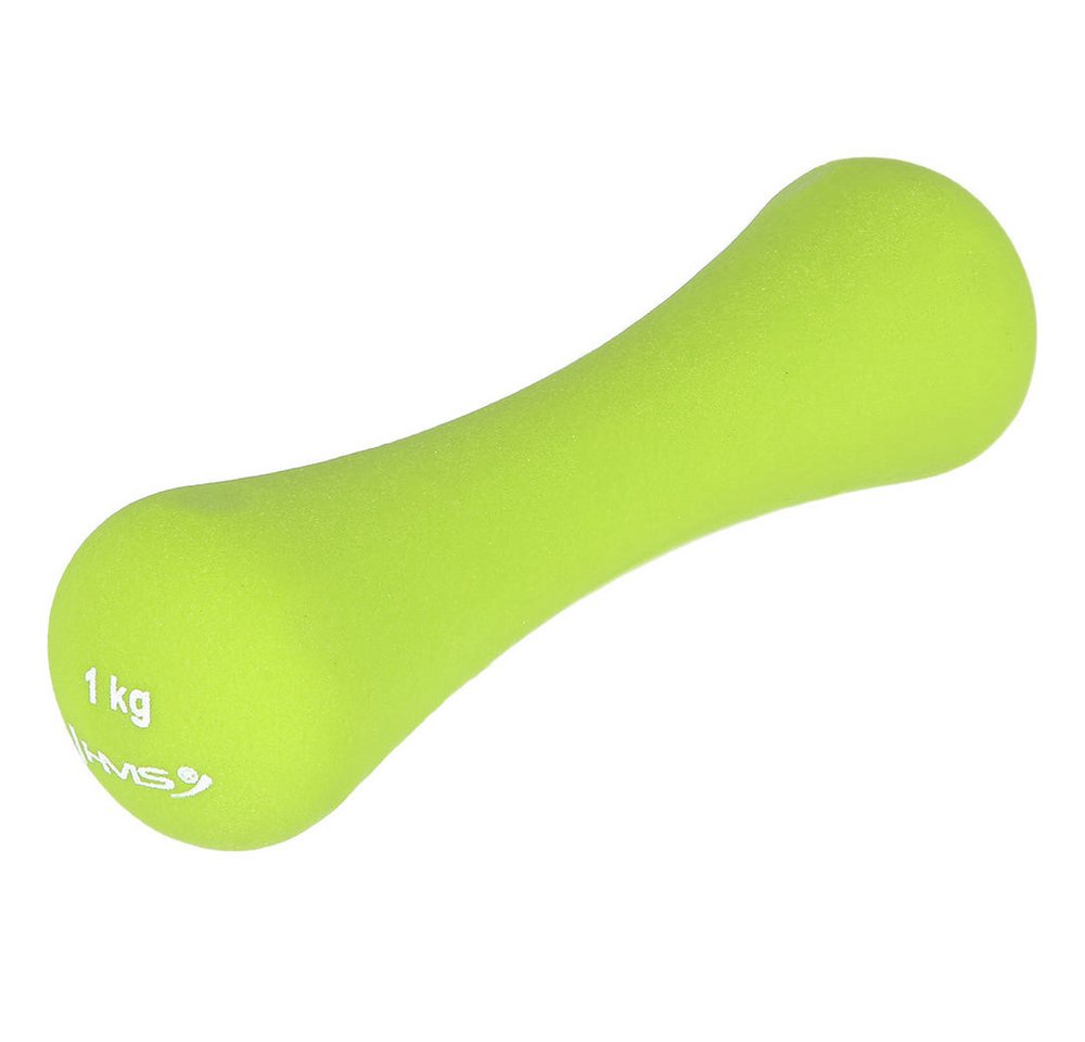HMS Kurzhantel Gymnastikhantel Aerobichantel Trainingsgewicht, (Spar-Set, 1 kg), Gusseisen, Neoprenbeschichtung, griffige Knochenform Bild 3