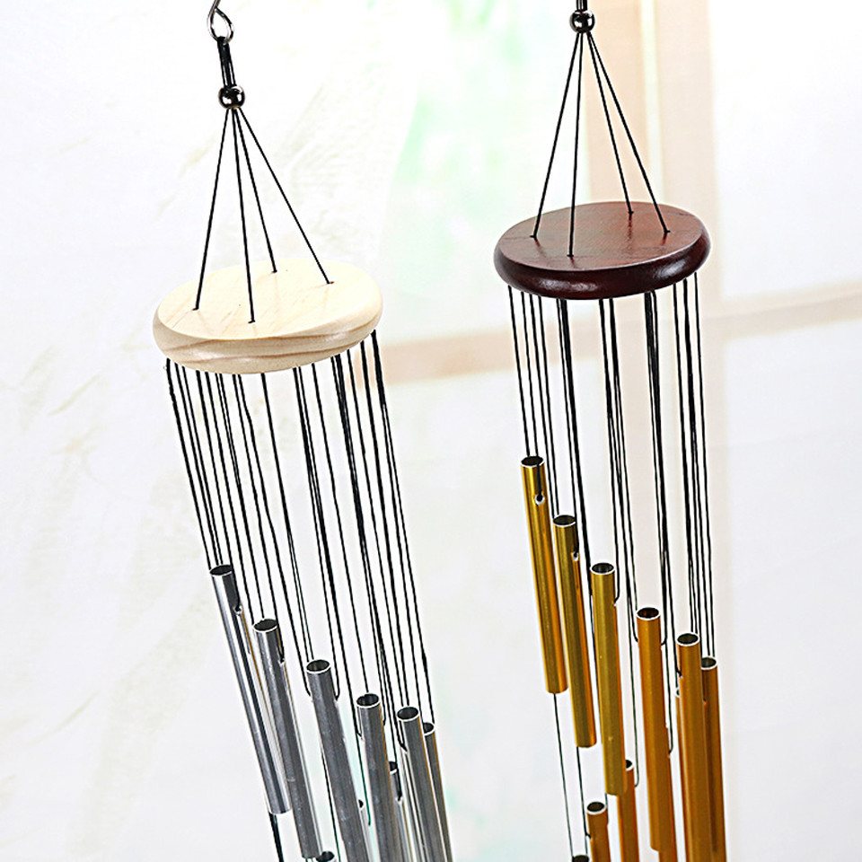 Coonoor Windspiel Chimes Metal Wind Chimes Klangspiel 12 Rohre, Draußen Windspiele Draußen Heimdekoration