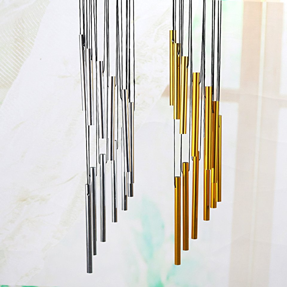 Coonoor Windspiel Chimes Metal Wind Chimes Klangspiel 12 Rohre, Draußen Windspiele Draußen Heimdekoration Bild 2