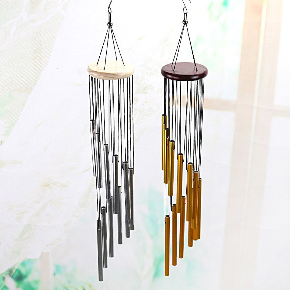 Coonoor Windspiel Chimes Metal Wind Chimes Klangspiel 12 Rohre, Draußen Windspiele Draußen Heimdekoration Bild 3