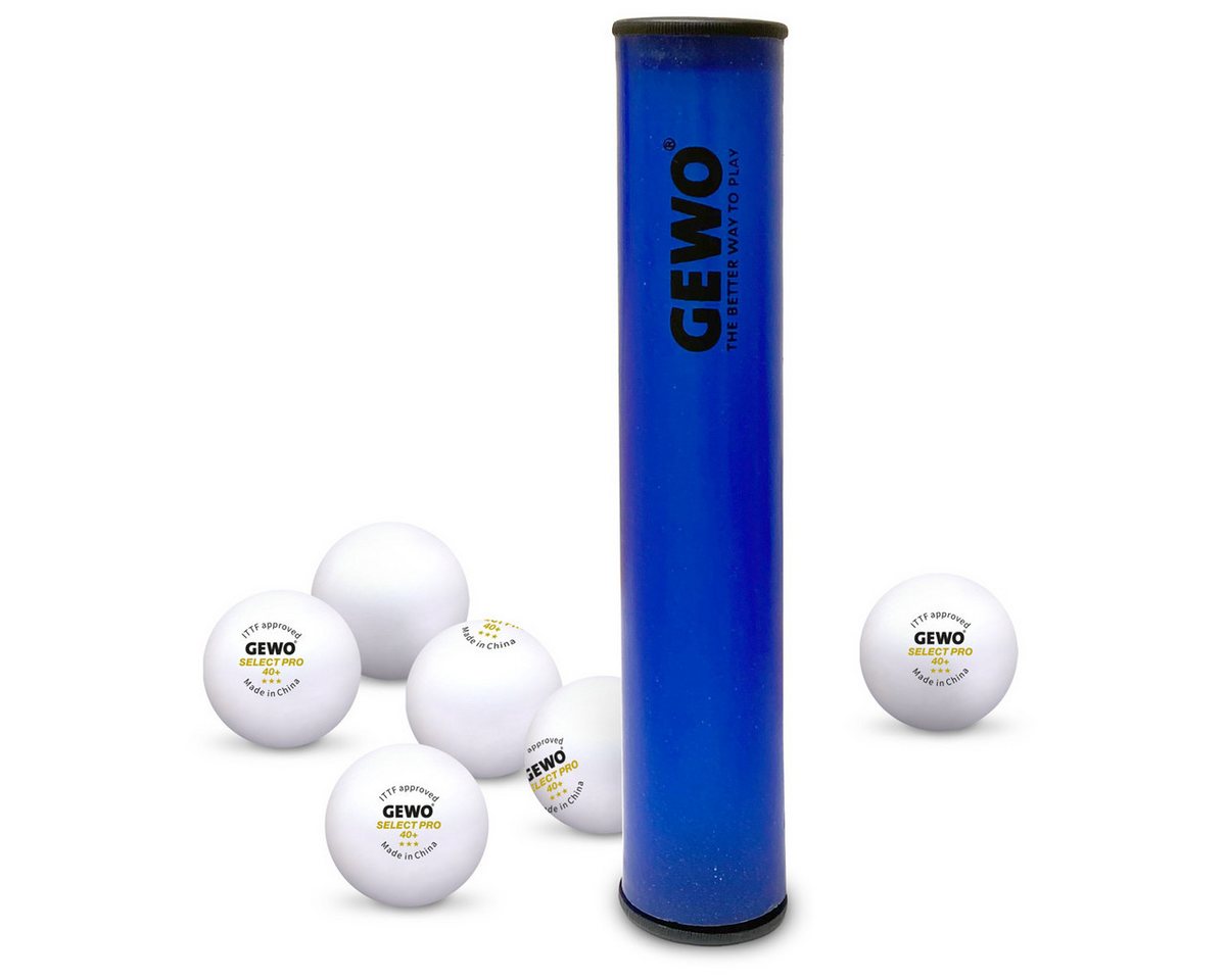 Gewo Tischtennisball Ballbox/Andruckrolle mit 6 GEWO 3-Stern Tischtennisbällen Bild 3