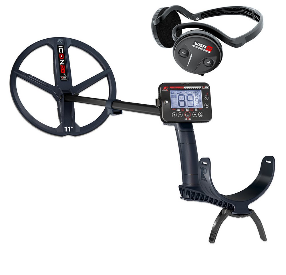 XP Metal Detectors Metalldetektor XP ICON FMF-Set + WSA ST Kopfhörer