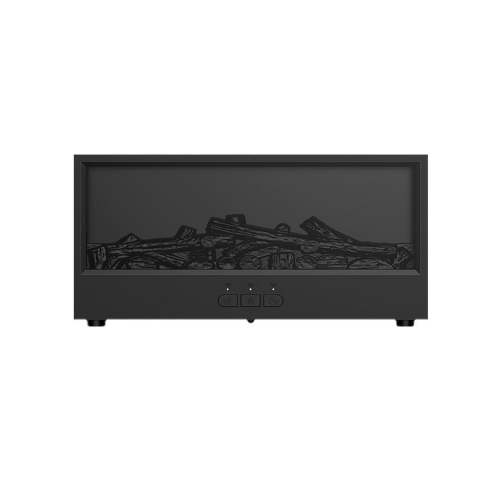 Coonoor Luftbefeuchter Aroma Diffuser mit LED Kamin, Duftöl Diffusor für Ätherische Öle, mit 7-Farben-Licht Flammeneffekt,Fernbedienung, 4 Timer Bild 3