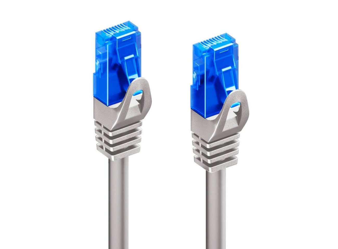 deleyCON deleyCON 20m CAT6 Patchkabel Netzwerkkabel Ethernet LAN DSL Kabel Grau LAN-Kabel Bild 2