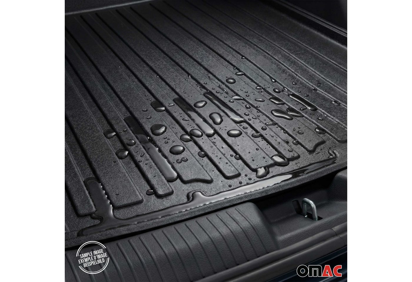 OMAC Kofferraummatte Kofferraumwanne für Skoda Karoq 2017-2025 Gummi TPE Schwarz (1 St), für Skoda Karoq 2017-2025 Skoda Karoq 2017-2025, Einfache Installation,Antirutsch,Leicht zu reinigen,Leichtgewicht